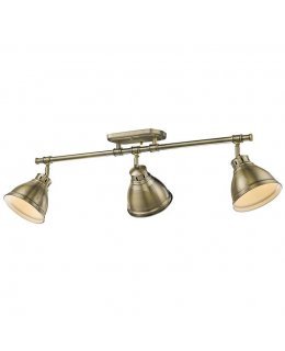 Golden 3602-3SF AB-AB Duncan Semi-Flush Track Light